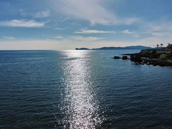 Scenic view of sea against sky