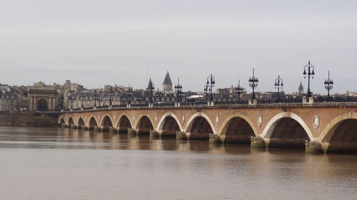 View of bridge over river