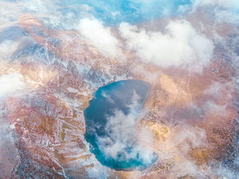 Aerial view of clouds in sky