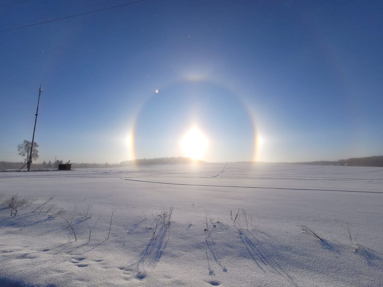 Russian Winter Sun Winter Sun Halo Halo Sun