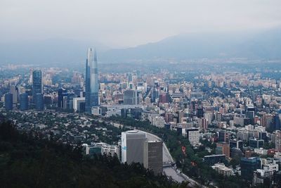 Aerial view of city