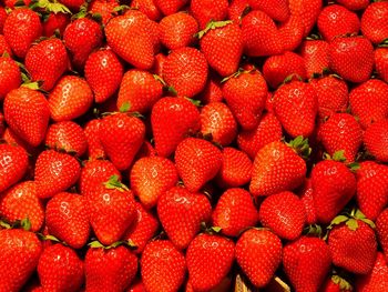 Full frame shot of strawberries