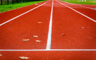 View of running track