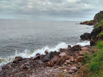 Scenic view of sea against sky