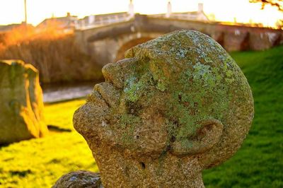Close-up of stone wall