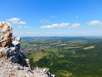 Scenic view of landscape against clear sky