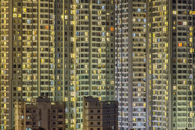 Full frame shot of modern buildings in city