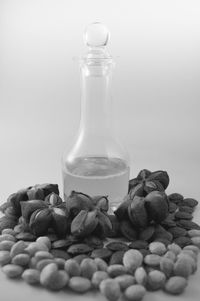 Close-up of wineglass on table