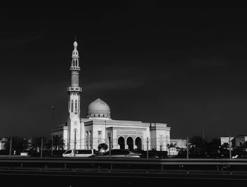 Mosque in black and white 