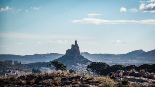 Panoramic view of cathedral and buildings against sky