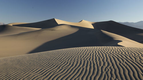 Scenic view of desert against sky