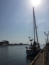 Boats in harbor