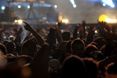 Crowd at music concert