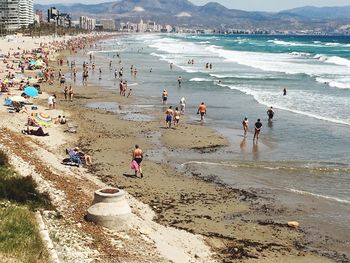 Group of people on beach