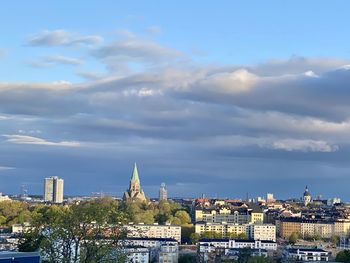 Sofia church in stockholm landscape view