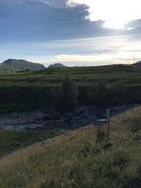 Scenic view of landscape against sky