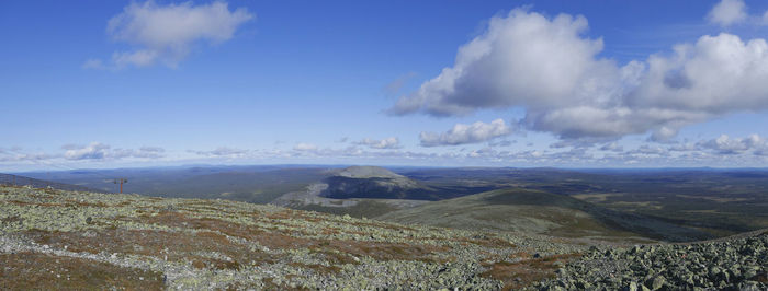 Panoramic view of landscape against sky