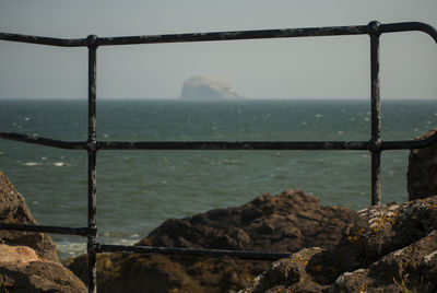 Close-up of sea against sky