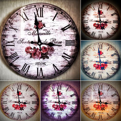 Directly above shot of clock on wall