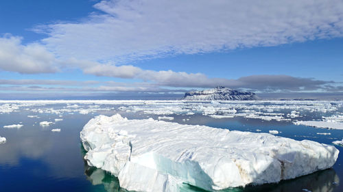 Iceberg floating in weddell sea