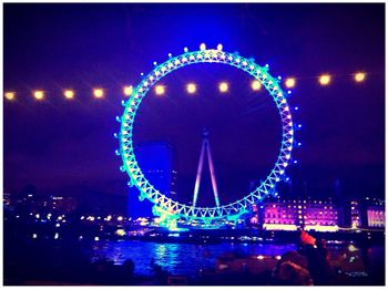 Ferris wheel at night