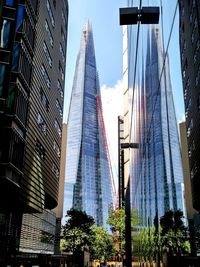 Low angle view of skyscrapers