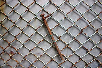 Full frame shot of chainlink fence