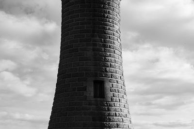 Low angle view of tower against sky