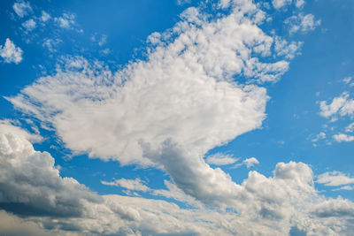 Low angle view of clouds in sky