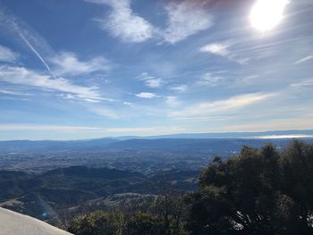 High angle view of landscape against sky