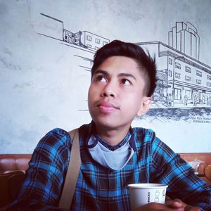 Portrait of smiling young man