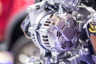 Close-up of machine part