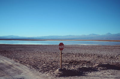 Scenic view of mountains against clear sky