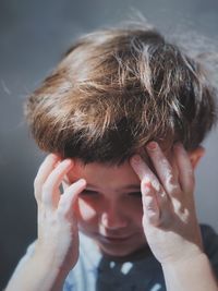 Close-up portrait of a boy