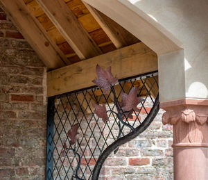 Low angle view of ceiling of building