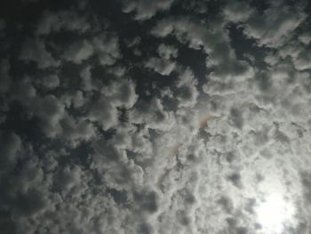 Low angle view of cloudy sky