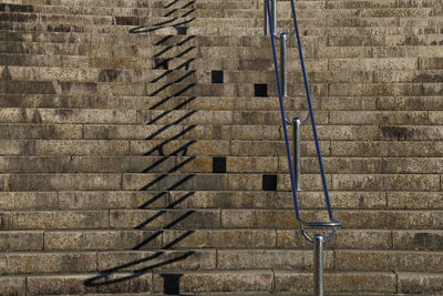 Low angle view of staircase against building