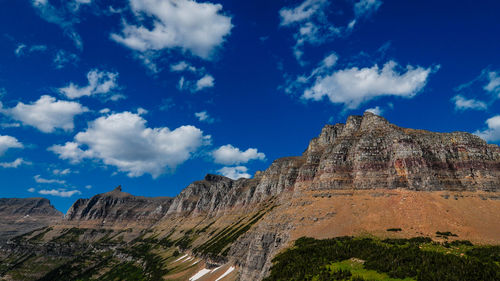 Rocky mountains against sky at glacier national park