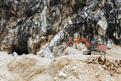 Rock formations on land