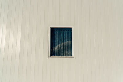 Low angle view of window on building