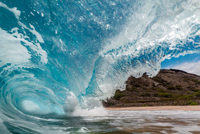 View of sea waves