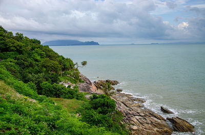 Scenic view of sea against sky