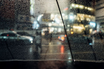 Raindrops on glass window