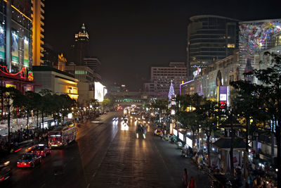City street at night