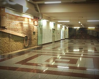 Empty subway station