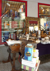 View of market stall