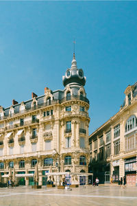 Low angle view of building against sky