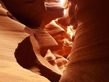 Rock formations in cave