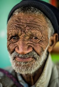 Close-up portrait of man smiling