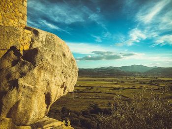 Scenic view of landscape against sky